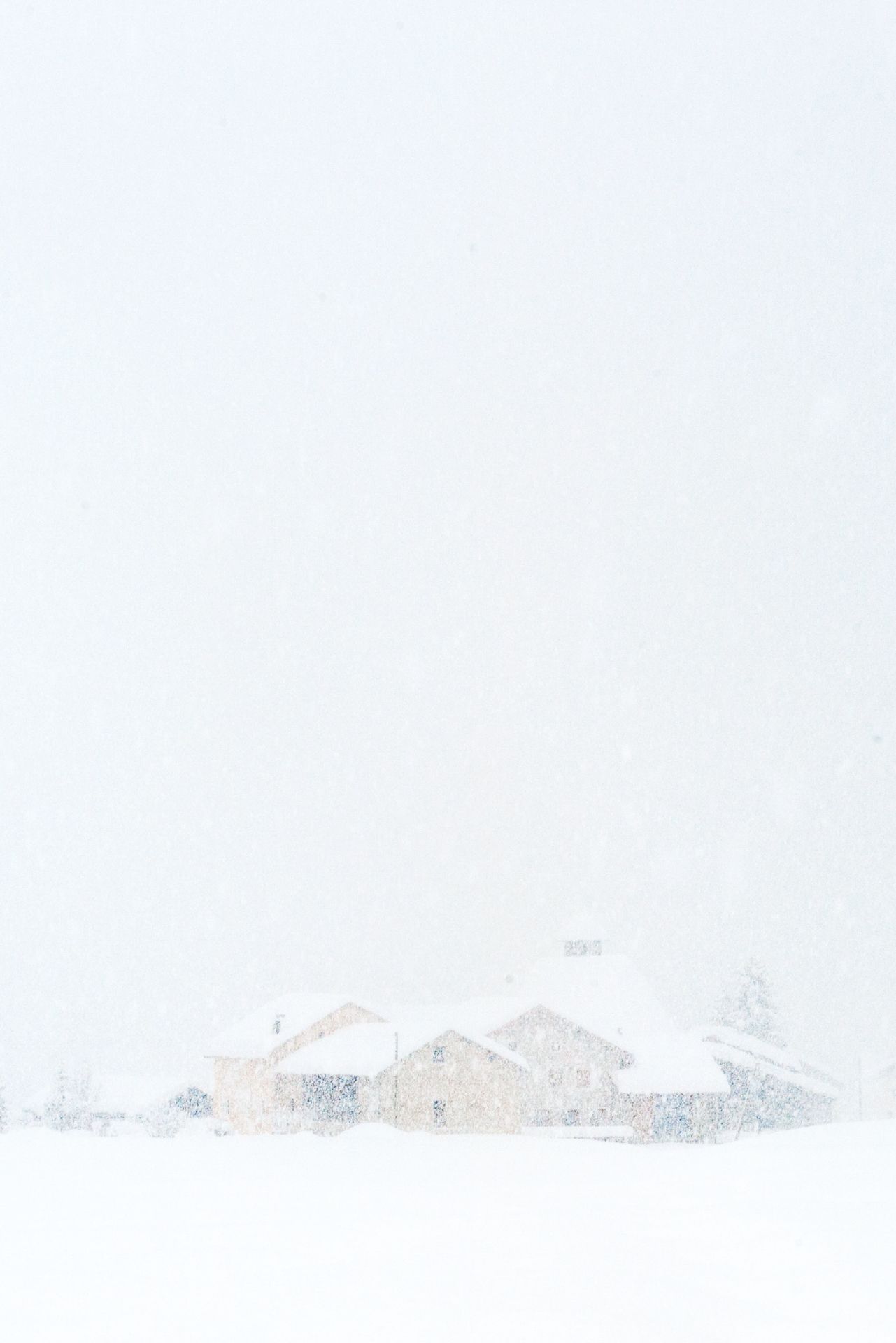 dichter Schneefall in Susauna